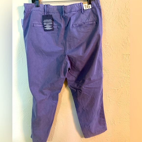 NWT Gap Straight Ankle Khakis in Periwinkle Size 16 - Picture 2 of 4